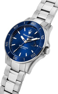  Shop Authentic Maserati Competizione Quartz Blue Dial Silver Steel Strap Watch For Men - R8853100036 - Luxxuri