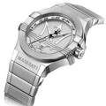  Shop Authentic Maserati Potenza Silver Dial Silver Steel Strap Watch For Men - R8853108002 - Luxxuri