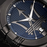  Shop Authentic Maserati Potenza Quartz Blue Dial Grey Mesh Bracelet Watch For Men - R8853108005 - Luxxuri