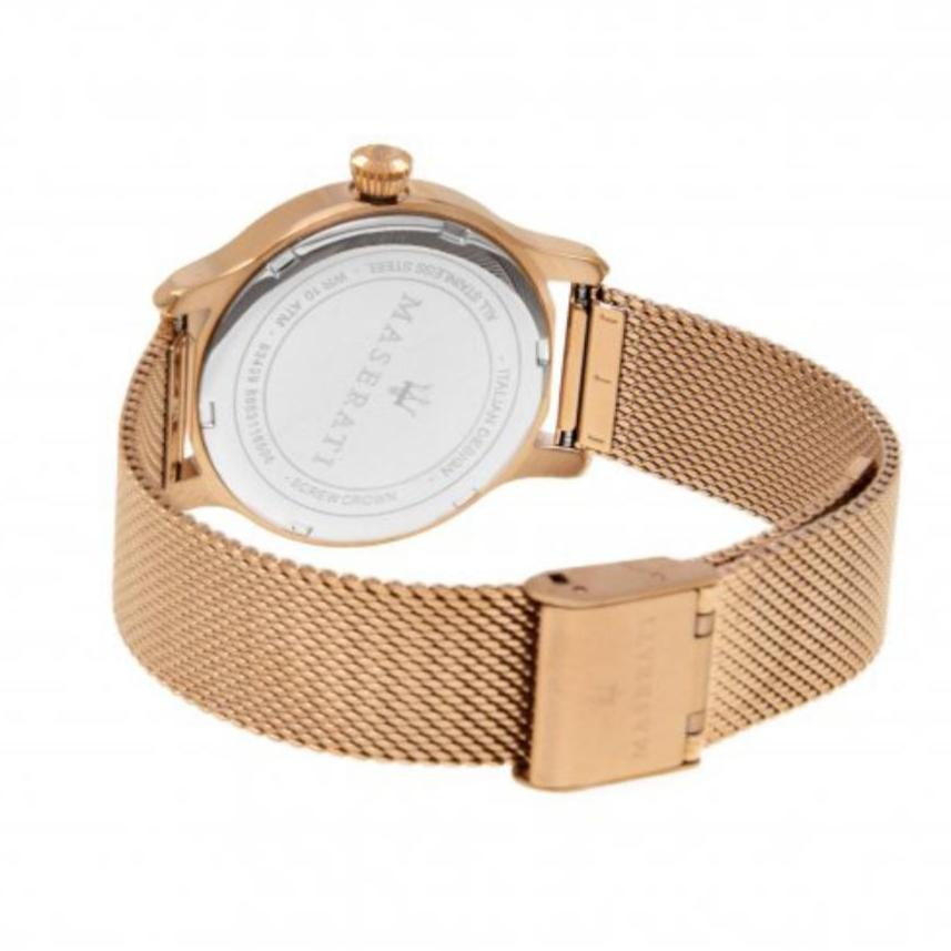  Shop Authentic Maserati Epoca Mother of Pearl Dial Rose Gold Mesh Strap Watch For Women - R8853118506 - Luxxuri