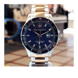  Shop Authentic Maserati SFIDA Quartz Blue Dial Stainless Steel 44mm Watch For Men - R8853140003 - Luxxuri