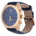  Shop Authentic Maserati Traguardo Chronograph Blue Dial Blue Leather Strap Watch for Men - R8871612015 - Luxxuri