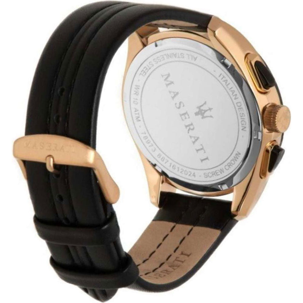  Shop Authentic Maserati Traguardo Chronograph Blue Dial Brown Leather Strap Watch For Men - R8871612024 - Luxxuri