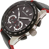  Shop Authentic Maserati Traguardo Black Dial Black Leather Strap Watch For Men - R8871612028 - Luxxuri