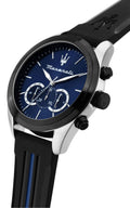  Shop Authentic Maserati Traguardo Chronograph Blue Dial Black Silicone Strap Watch For Men - R8871612044 - Luxxuri