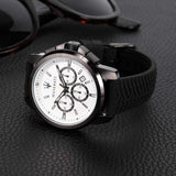  Shop Authentic Maserati Successo 44mm White Dial Black Silicone Strap Watch For Men - R8871621010 - Luxxuri