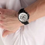  Shop Authentic Maserati Successo 44mm White Dial Black Silicone Strap Watch For Men - R8871621010 - Luxxuri