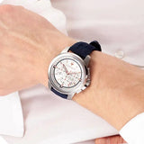  Shop Authentic Maserati Successo Chronograph White Dial Blue Rubber Strap Watch For Men - R8871621013 - Luxxuri