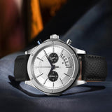  Shop Authentic Maserati Circuito Chronograph Analog White Dial Black Leather Strap Watch for Men - R8871627005 - Luxxuri