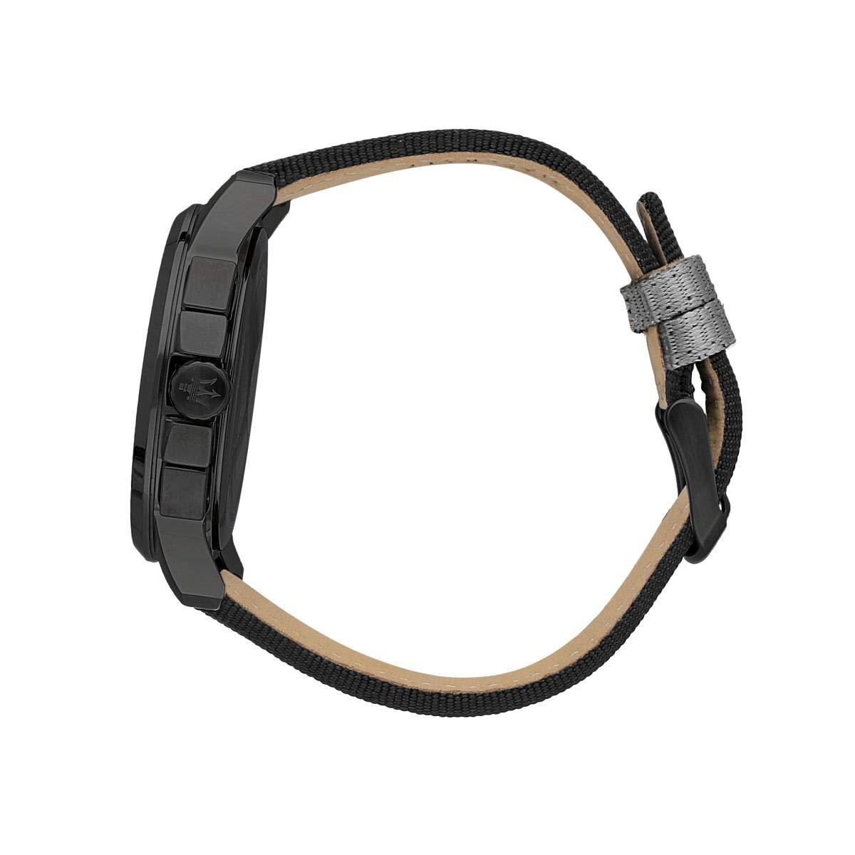  Shop Authentic Maserati Royale 44mm Black Dial Stainless Steel Fiber Strap Watch For Men - R8871637002 - Luxxuri