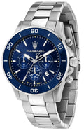  Shop Authentic Maserati Competizione Chronograph Blue Dial Silver Steel Strap Watch For Men - R8873600002 - Luxxuri