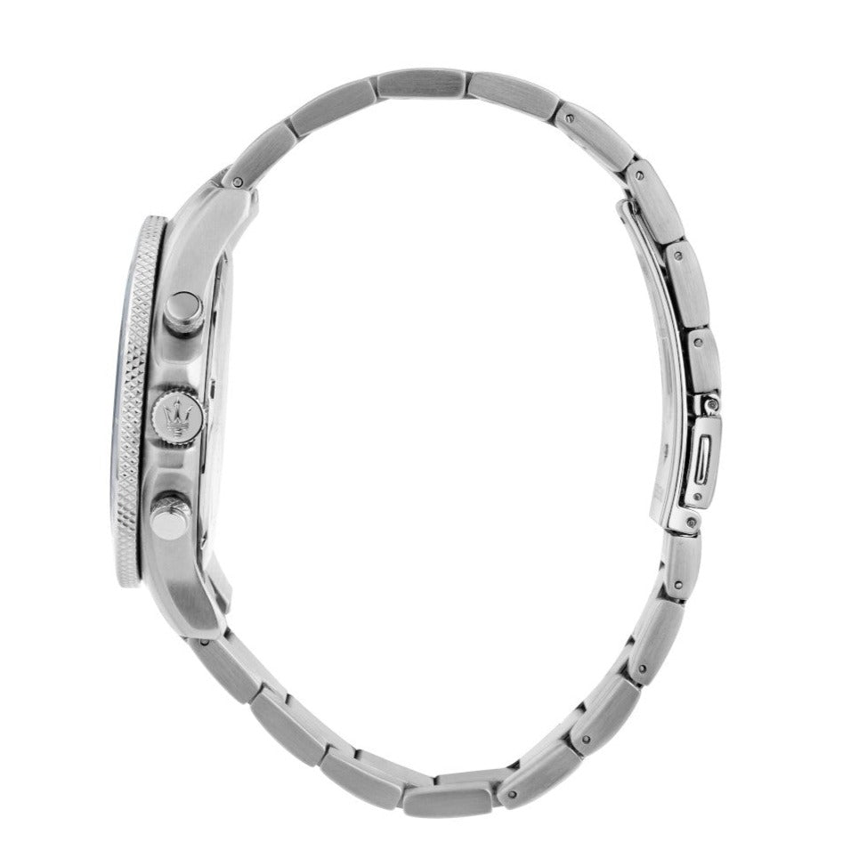  Shop Authentic Maserati Competizione Chronograph Blue Dial Silver Steel Strap Watch For Men - R8873600002 - Luxxuri