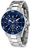  Shop Authentic Maserati Competizione Chronograph Blue Dial Silver Steel Strap Watch For Men - R8873600002 - Luxxuri