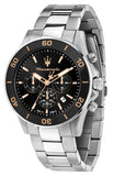  Shop Authentic Maserati Competizione Chronograph Black Dial Silver Steel Strap Watch For Men - R8873600003 - Luxxuri