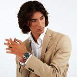  Shop Authentic Maserati Competizione Chronograph Green Dial Two Tone Steel Strap Watch For Men - R8873600004 - Luxxuri