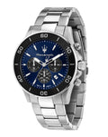  Shop Authentic Maserati Competizione Chronograph Blue Dial Silver Steel Strap Watch For Men - R8873600009 - Luxxuri