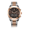  Shop Authentic Maserati Traguardo Chronograph Brown Dial Two Tone Steel Strap Men's Watch - R8873612003 - Luxxuri