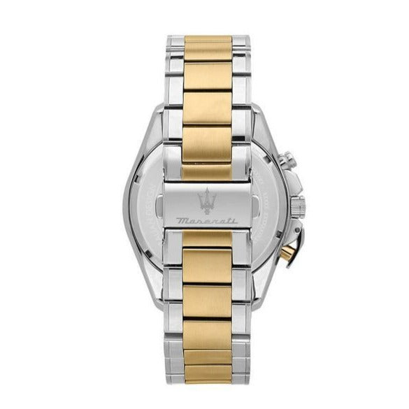  Shop Authentic Maserati Traguardo Chronograph Limited Edition Blue Dial Two Tone Steel Strap Watch For Men - R8873612046 - Luxxuri