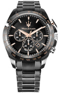  Shop Authentic Maserati Traguardo Chronograph Black Dial Black Steel Strap Watch For Men - R8873612048 - Luxxuri