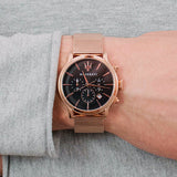  Shop Authentic Maserati Epoca Black Dial Gold Mesh Bracelet Watch For Men - R8873618005 - Luxxuri