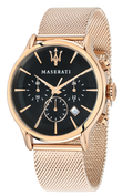  Shop Authentic Maserati Epoca Black Dial Gold Mesh Bracelet Watch For Men - R8873618005 - Luxxuri