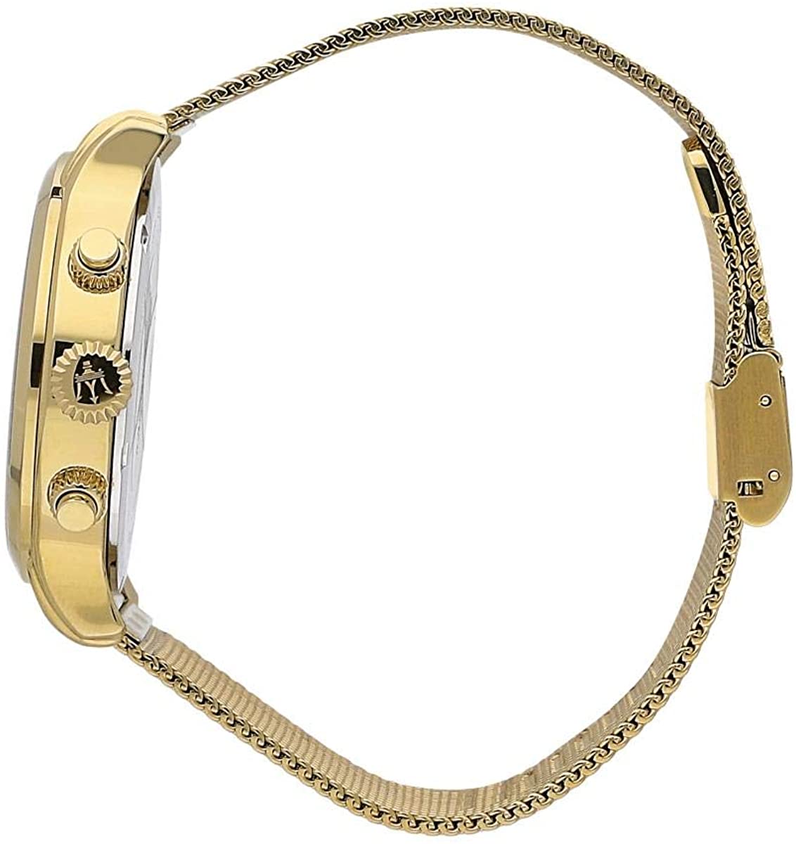  Shop Authentic Maserati Epoca 42mm Black Dial Gold Mesh Bracelet Watch For Men - R8873618007 - Luxxuri