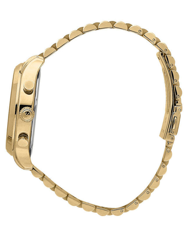 Maserati Epoca Chronograph Black Dial Gold Steel Strap Watch For Men - R8873618023