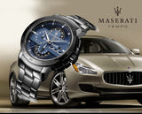  Shop Authentic Maserati Ingegno Tachymeter Blue Dial Black Steel Strap Watch For Men - R8873619001 - Luxxuri