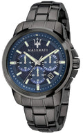  Shop Authentic Maserati Successo Chronograph Blue Dial Black Steel Strap Watch For Men - R8873621005 - Luxxuri