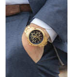  Shop Authentic Maserati Successo 44mm Black Dial Gold Stainless Steel Strap Watch For Men - R8873621013 - Luxxuri