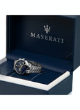  Shop Authentic Maserati Ricordo Chronograph Blue Dial Silver Steel Strap Watch For Men - R8873633001 - Luxxuri