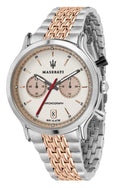  Shop Authentic Maserati Legend Chronograph 42mm Ivory Dial Stainless Steel Watch For Men - R8873638002 - Luxxuri