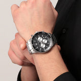  Shop Authentic Maserati SFIDA Chronograph Black Dial Silver Steel Strap Watch For Men - R8873640004 - Luxxuri