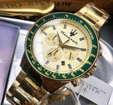  Shop Authentic Maserati SFIDA Quartz Yellow Dial Gold Strap Watch For Men - R8873640005 - Luxxuri