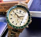  Shop Authentic Maserati SFIDA Quartz Yellow Dial Gold Strap Watch For Men - R8873640005 - Luxxuri