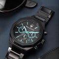 Maserati STILE Aqua Edition Black Dial Chronograph Watch For Men - R8873644001