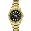  Shop Authentic Versace Hellenyium Quartz Black Dial Gold Steel Strap Watch For Men - VE3A00820 - Luxxuri