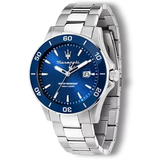  Shop Authentic Maserati Competizione Quartz Blue Dial Silver Steel Strap Watch For Men - R8853100036 - Luxxuri