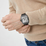  Shop Authentic Guess Phoenix Multifunction Silver Dial Black Silicone Strap Watch For Men - GW0048G1 - Luxxuri
