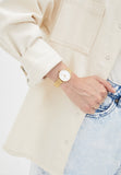  Shop Authentic Michael Kors Pyper Quartz Mother of Pearl White Dial Gold Mesh Bracelet Watch For Women - MK4619 - Luxxuri