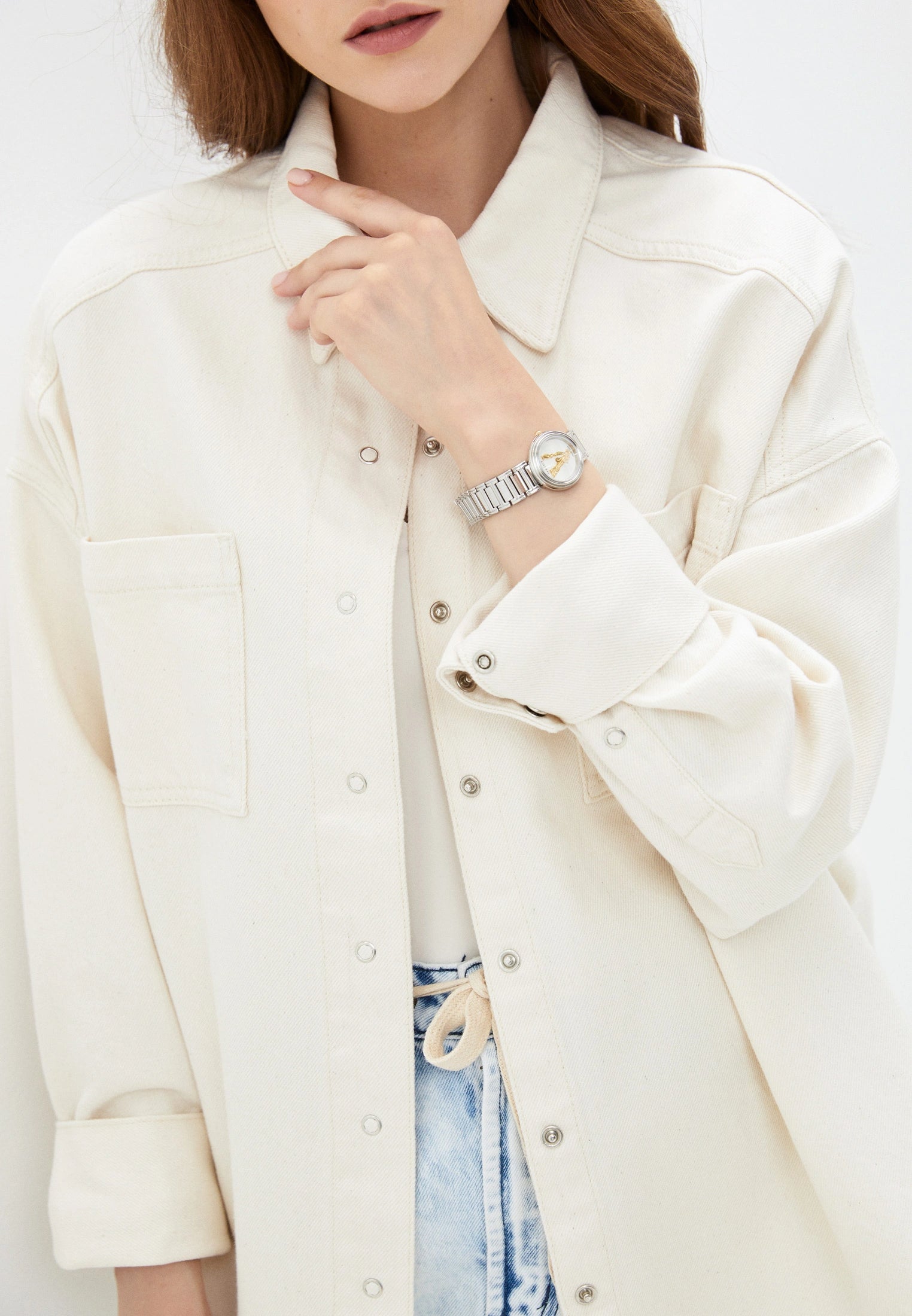  Shop Authentic Versace Virtus Quartz White Dial Silver Steel Strap Watch For Women - VET300621 - Luxxuri