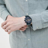 Shop Authentic Fossil Neutra Chronograph Blue Dial Blue Steel Strap Watch for Men - FS5826 - Luxxuri