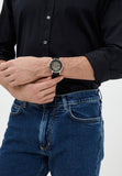  Shop Authentic Emporio Armani Meccanico Skeleton Automatic Black Dial Black Leather Strap Watch for Men - AR60038 - Luxxuri