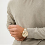  Shop Authentic Armani Exchange Drexler Chronograph Gold Dial Gold Steel Strap Watch For Men - AX2602 - Luxxuri