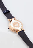  Shop Authentic Emporio Armani Gianni T-Bar Quartz Blue Dial Blue Leather Strap Watch for Women - AR11424 - Luxxuri