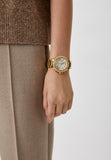  Shop Authentic Michael Kors Camille Chronograph White Dial Gold Steel Strap Watch For Women - MK6994 - Luxxuri