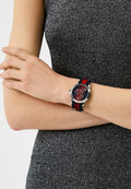  Shop Authentic Gucci Le Marche Des Merveilles Blue Red Dial Blue Red Nylon Strap Unisex Watch - YA126493 - Luxxuri