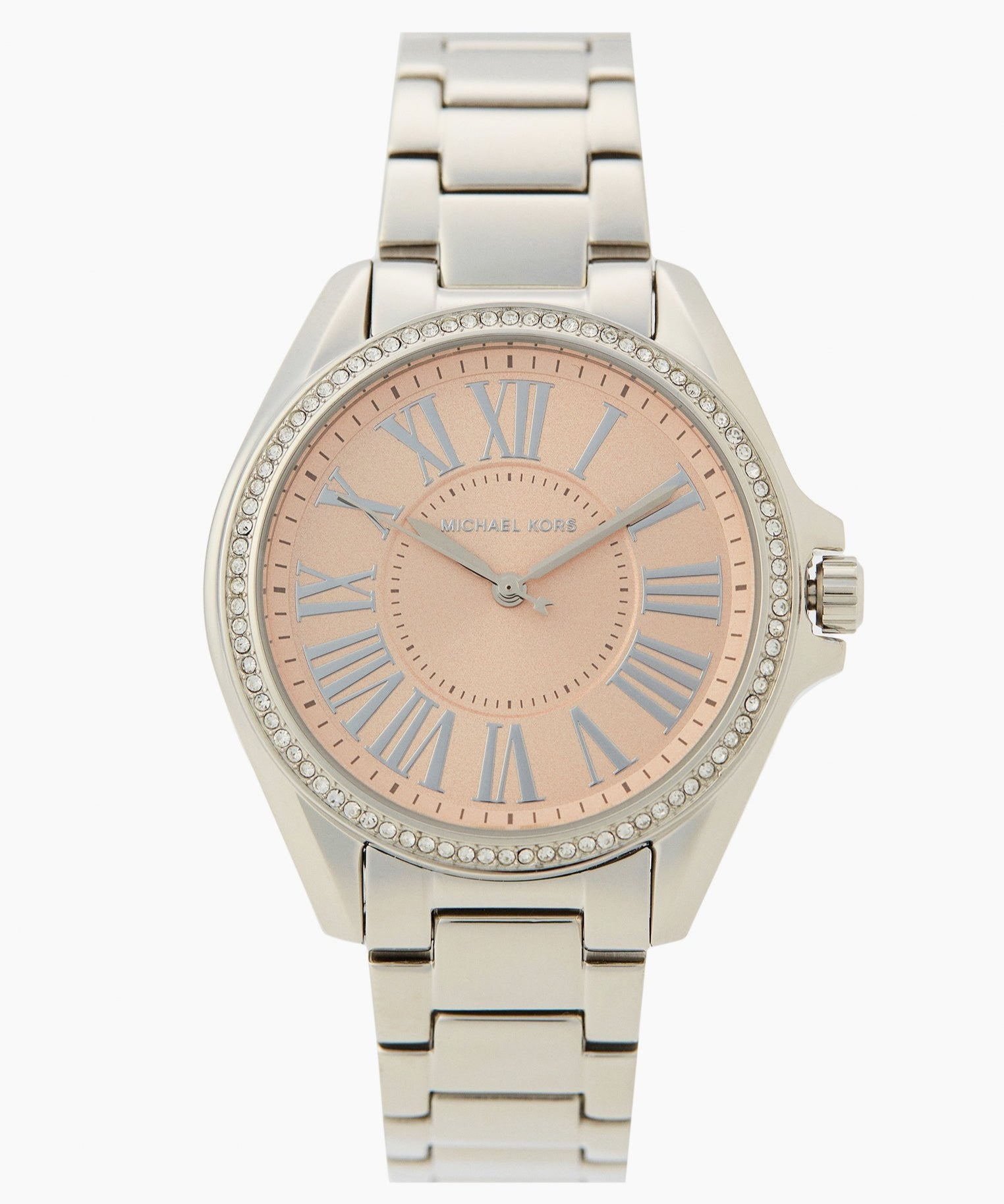  Shop Authentic Michael Kors Kacie Three Hand Pink Dial Silver Steel Strap Watch for Women - MK6929 - Luxxuri