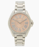  Shop Authentic Michael Kors Kacie Three Hand Pink Dial Silver Steel Strap Watch for Women - MK6929 - Luxxuri
