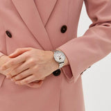  Shop Authentic Fossil Jacqueline Multifunction Moonphase White Dial Silver Steel Strap Watch for Women - ES5164 - Luxxuri